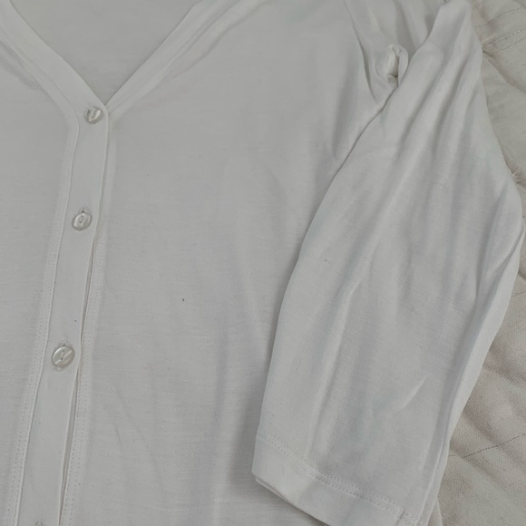 Chan Luu Designer White Cardigan - Picture 3 of 5